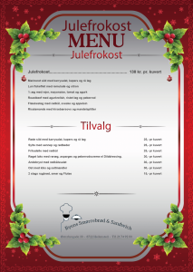 Julemenu fra Byens Smørrebrød & Sandwich