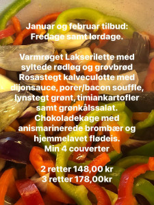 Januar og februar tilbud på fredage og lørdage